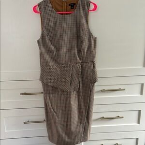 Classic Checkered Sleeveless Dress